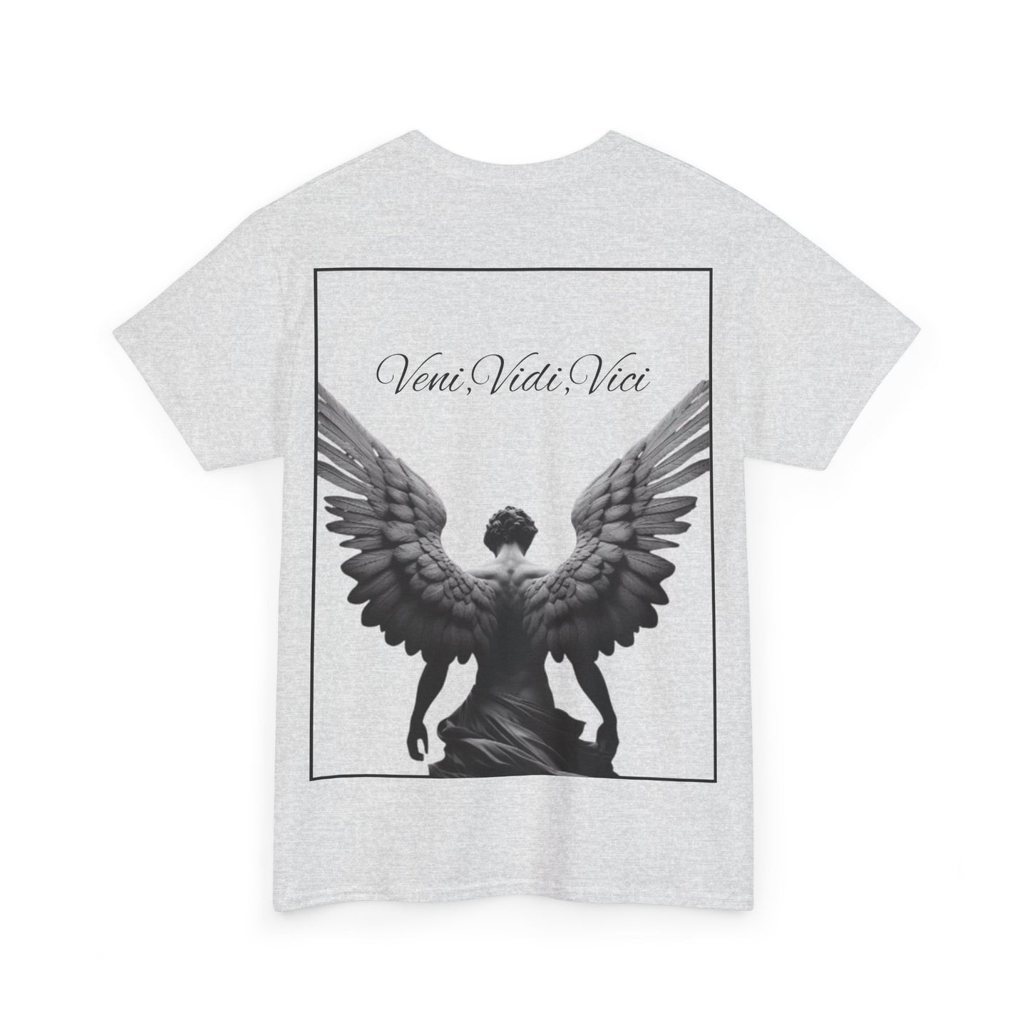 Angel Back Heavy Cotton Tee- Veni, Vidi, Vici Design